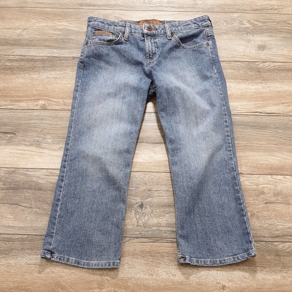 LEI Jeans Womens Juniors Size 9 Denim Medium Wash 30 Long Straight Leg 9 Rise